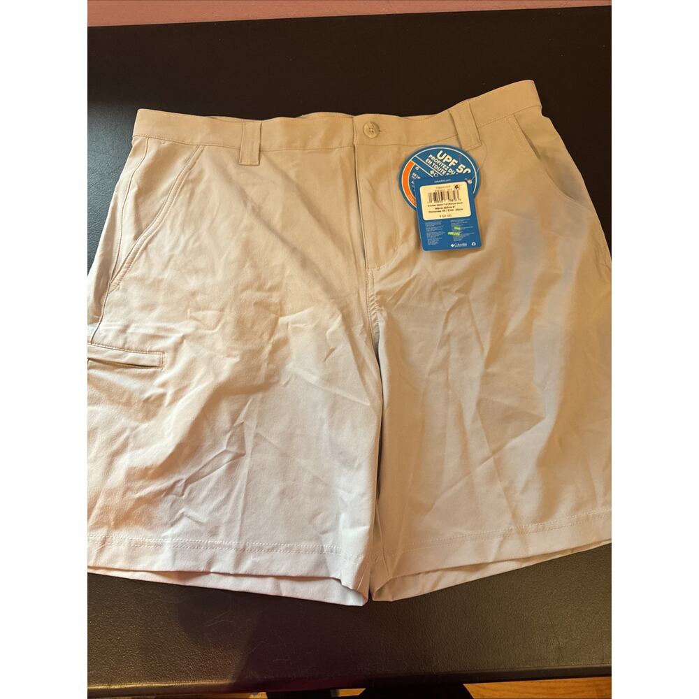 Columbia Tan Shorts Omnishade UPF50 NEW Mens 36 Performance Fishing Gear